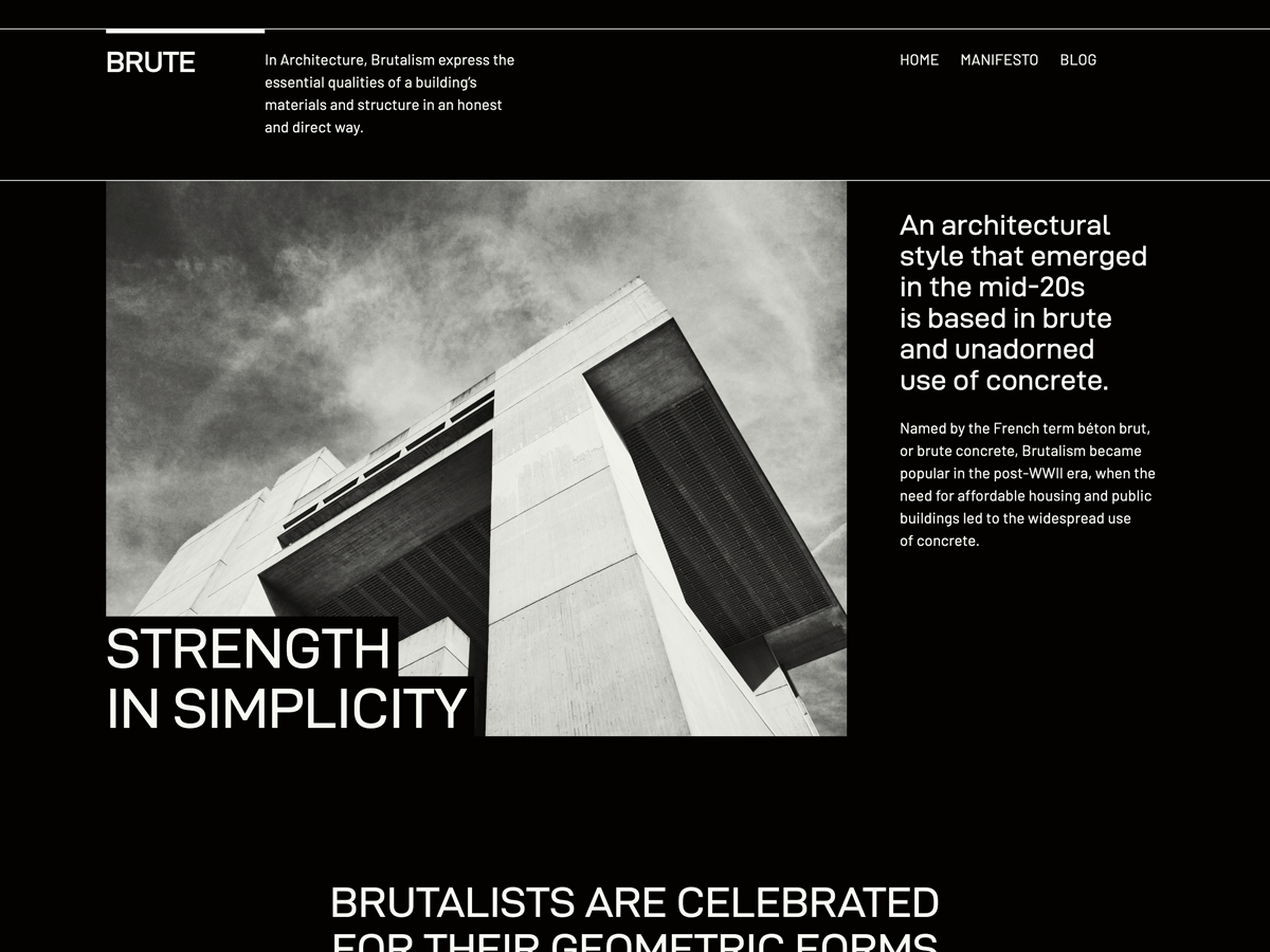 Brute theme screenshot