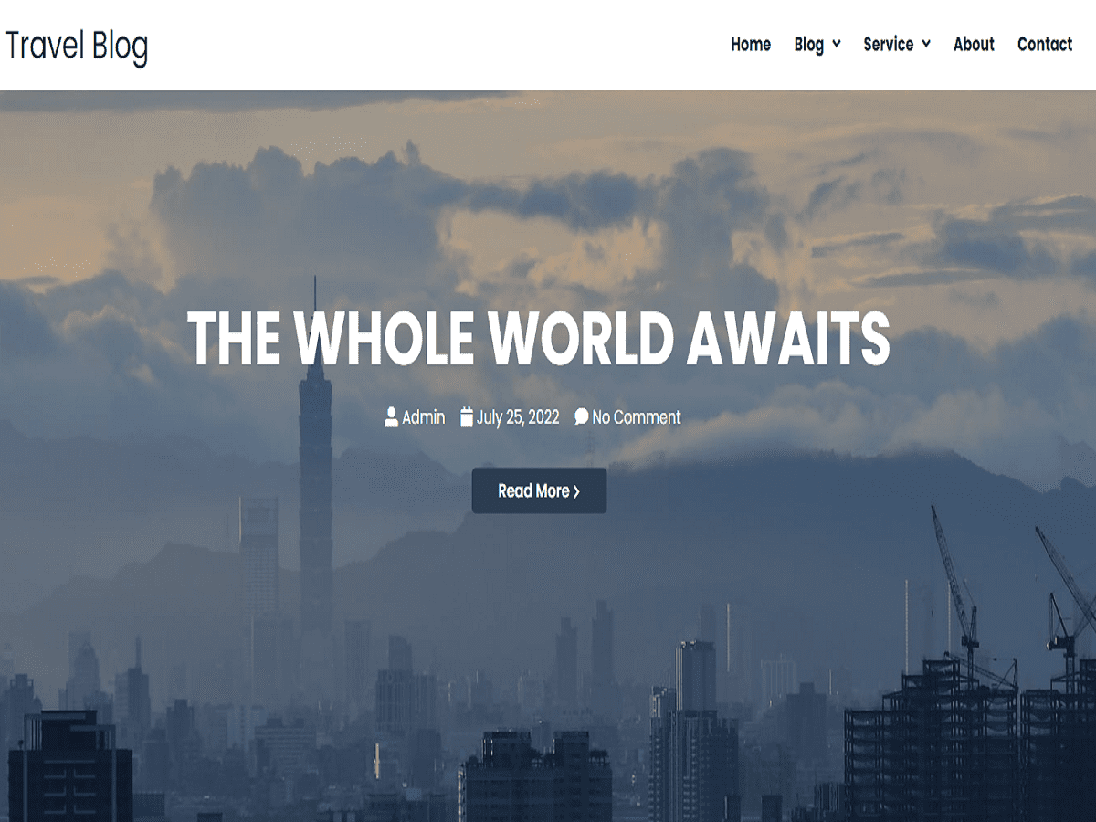 BTravel theme screenshot