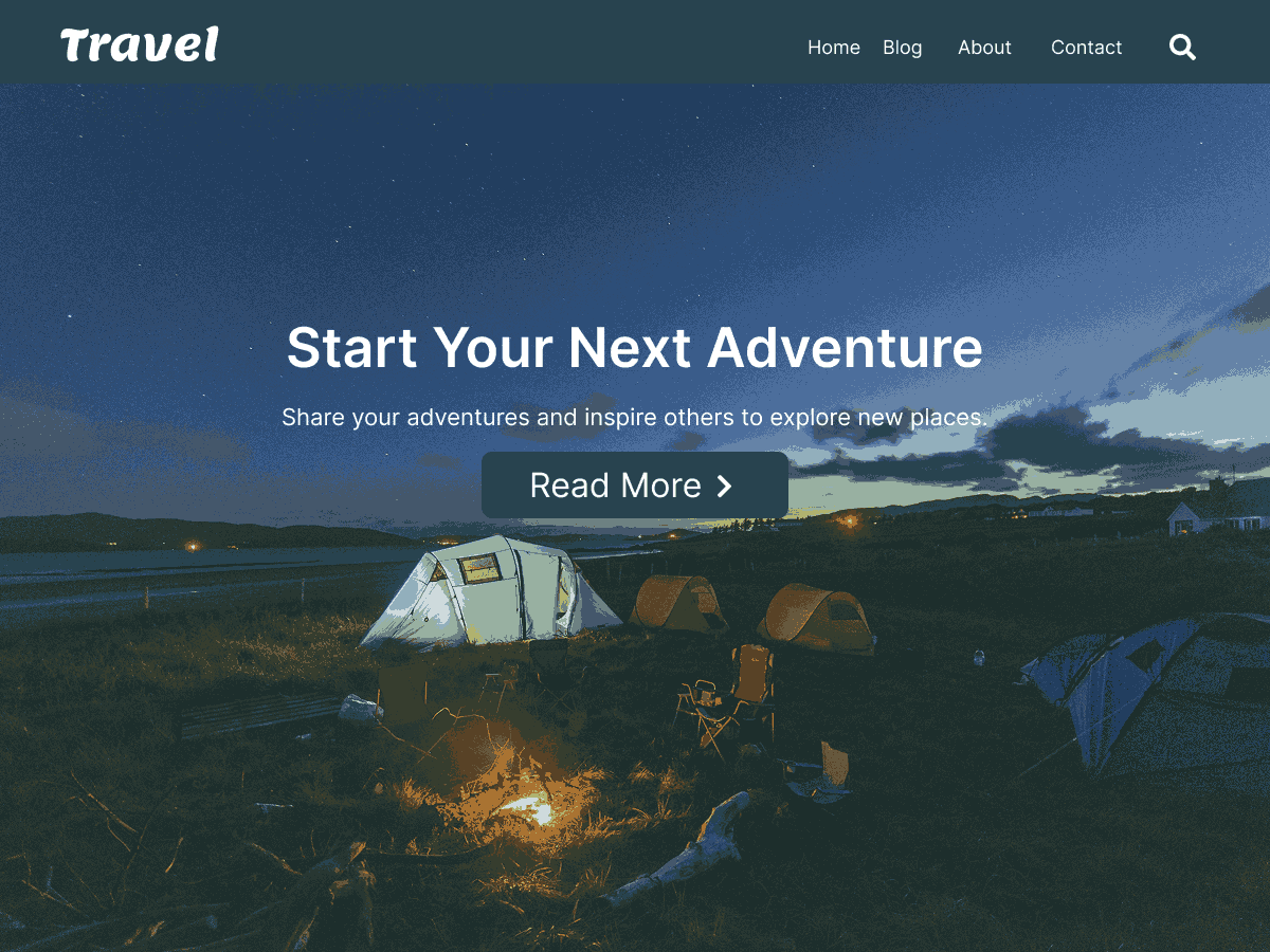 BTravel theme screenshot