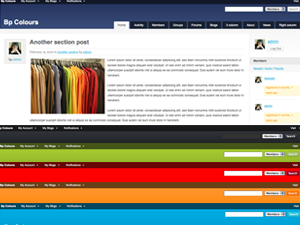 BuddyPress Colours theme screenshot