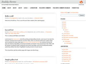 BuddyTheme theme screenshot