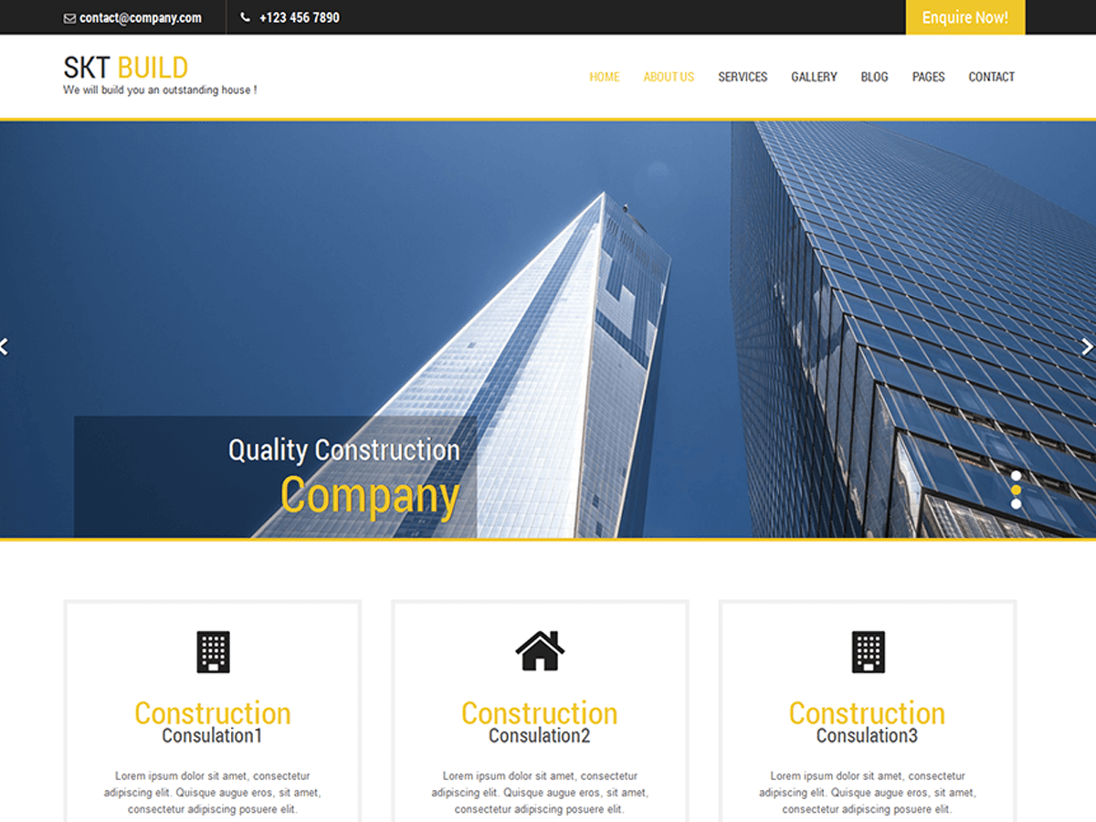 Build Lite theme screenshot