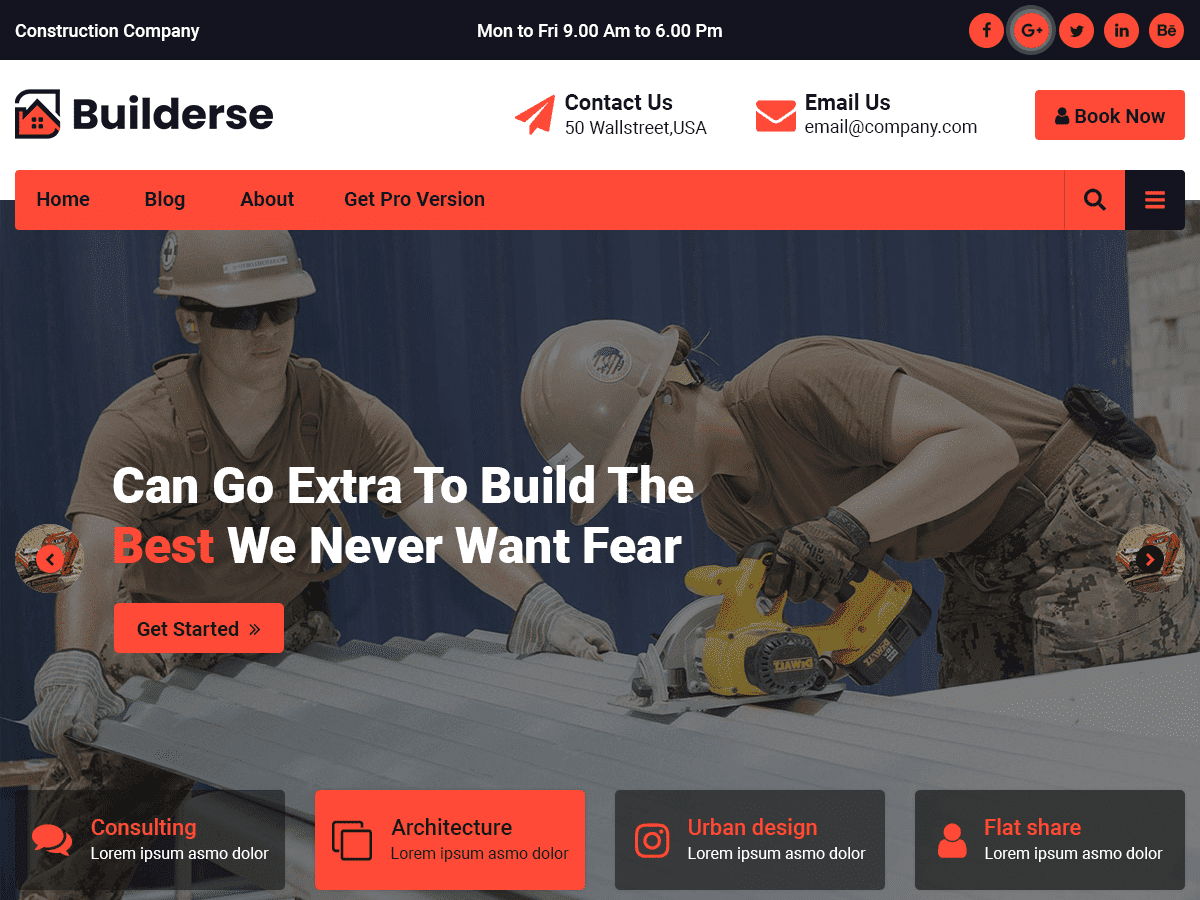 Builderse theme screenshot