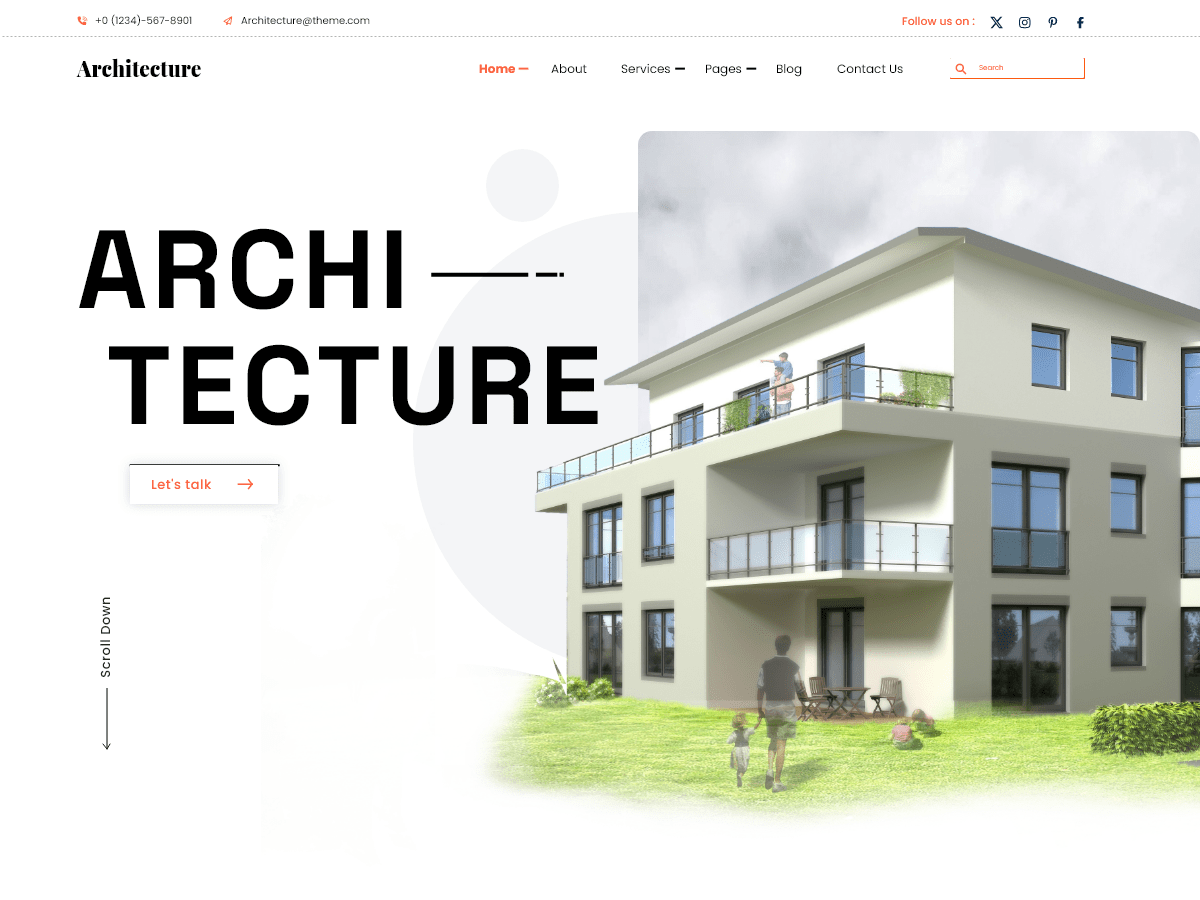 Building Architecture theme screenshot