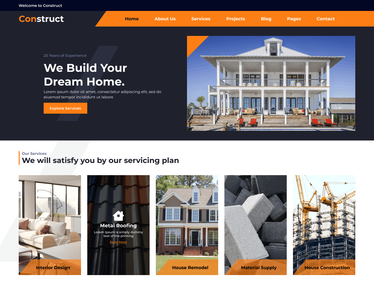 Building Contractor theme screenshot