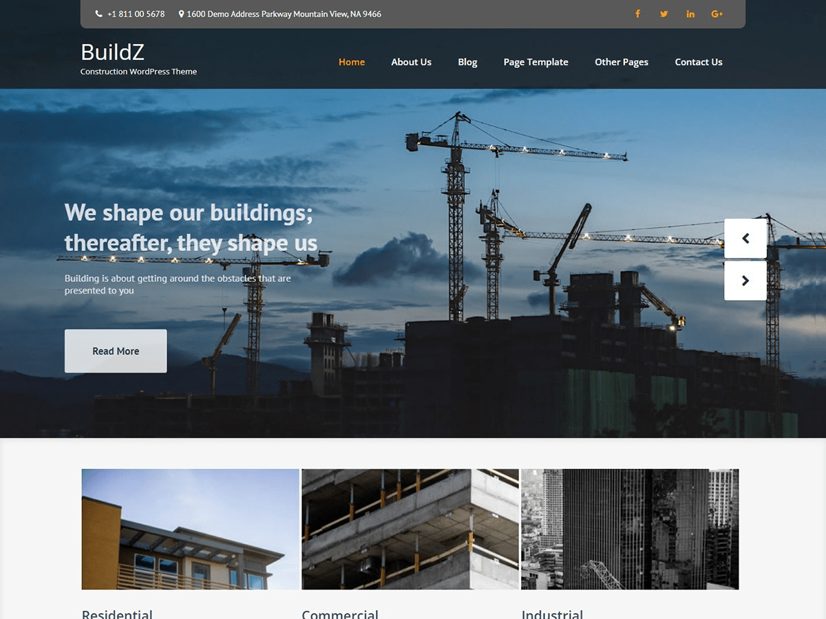 BuildZ theme screenshot