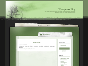 Burning Bush theme screenshot