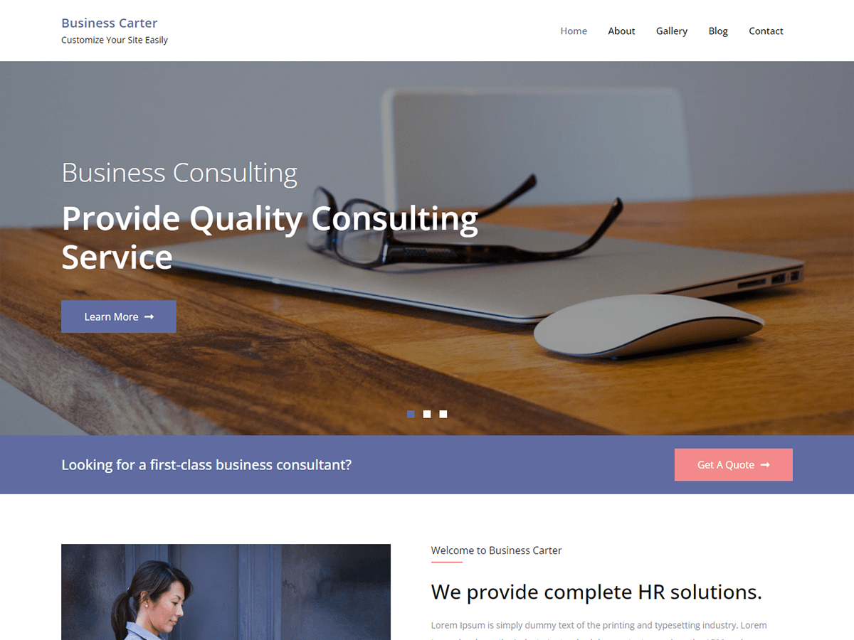 Business Carter theme screenshot