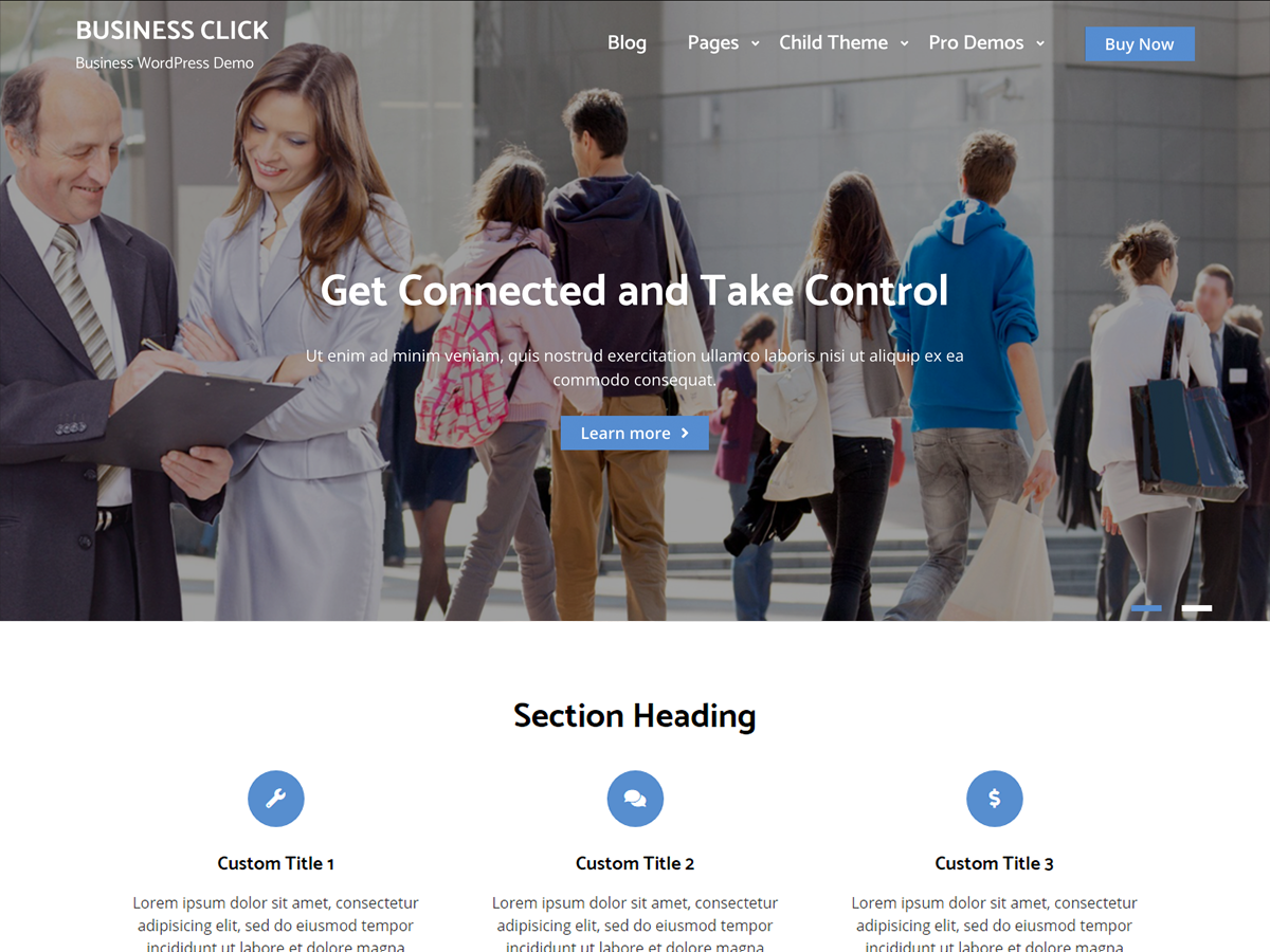Business Click theme screenshot