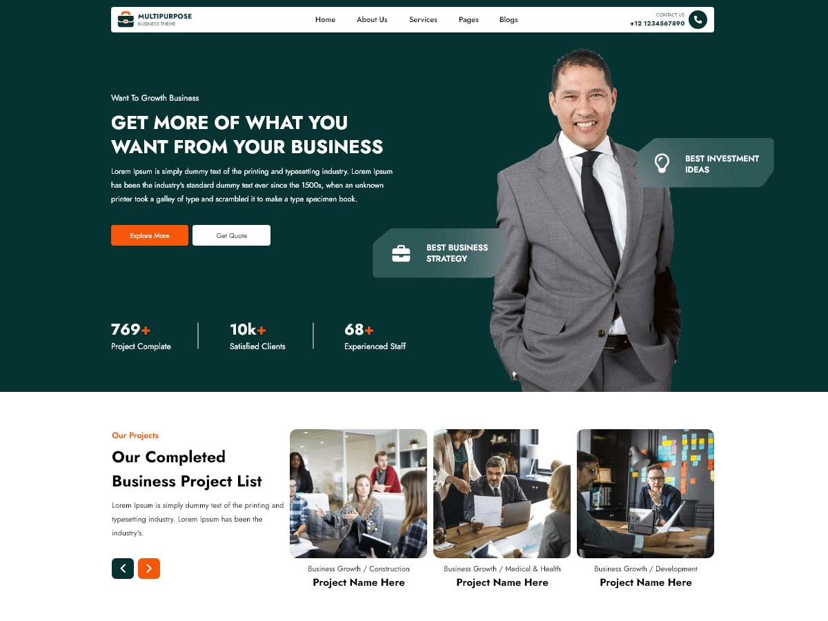 Business Community theme screenshot