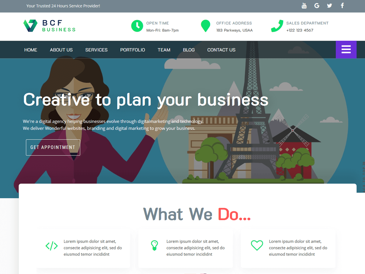 Business Consultant Finder theme screenshot