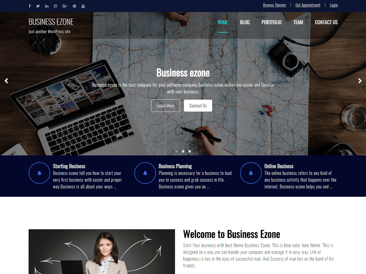 Business Ezone theme screenshot