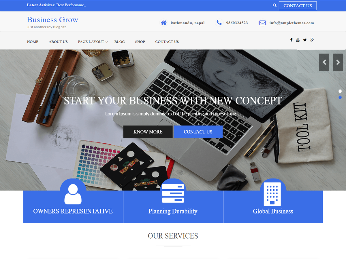 Business Grow theme screenshot