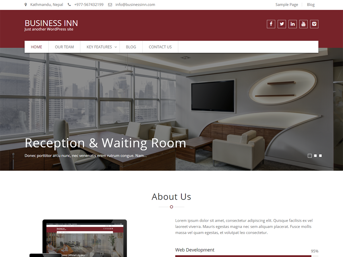 Business Inn theme screenshot