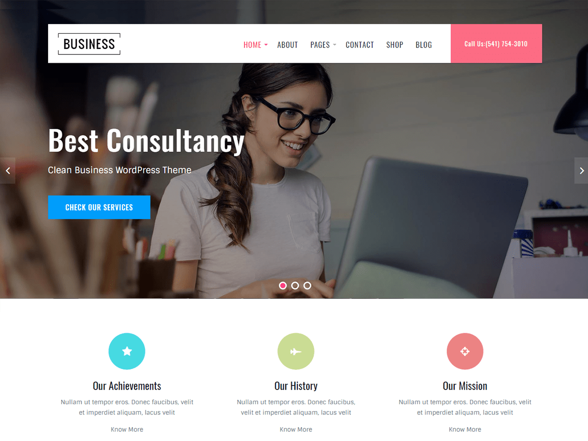 Business Key theme screenshot