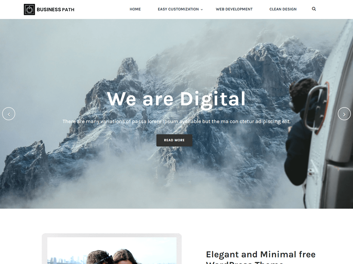 Business Path theme screenshot