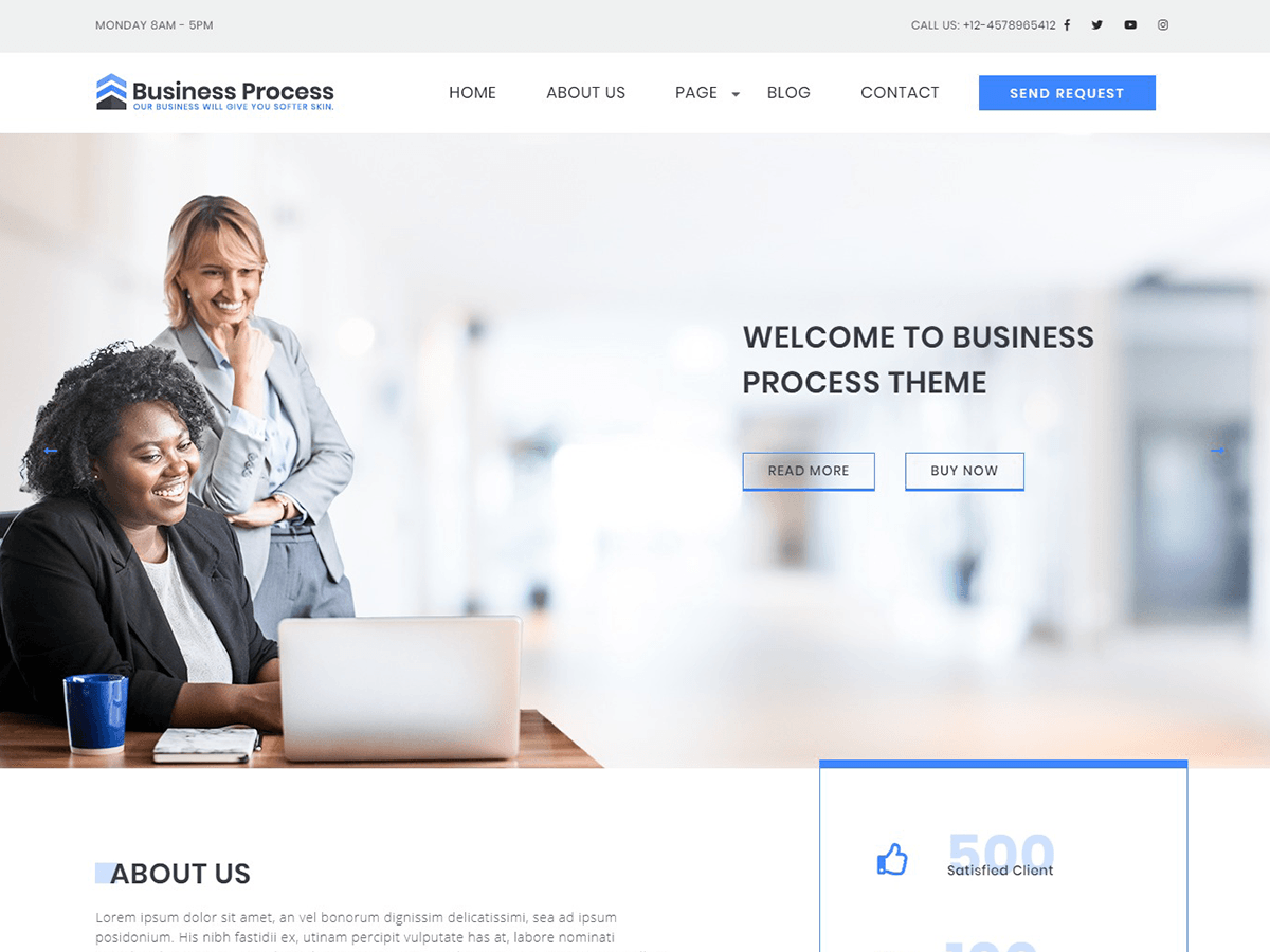 Business Process theme screenshot