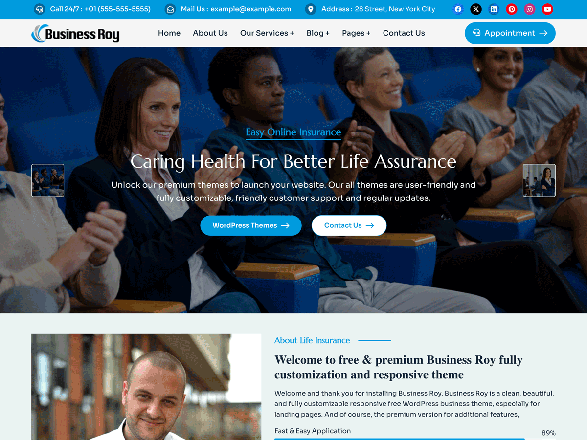Business Roy theme screenshot