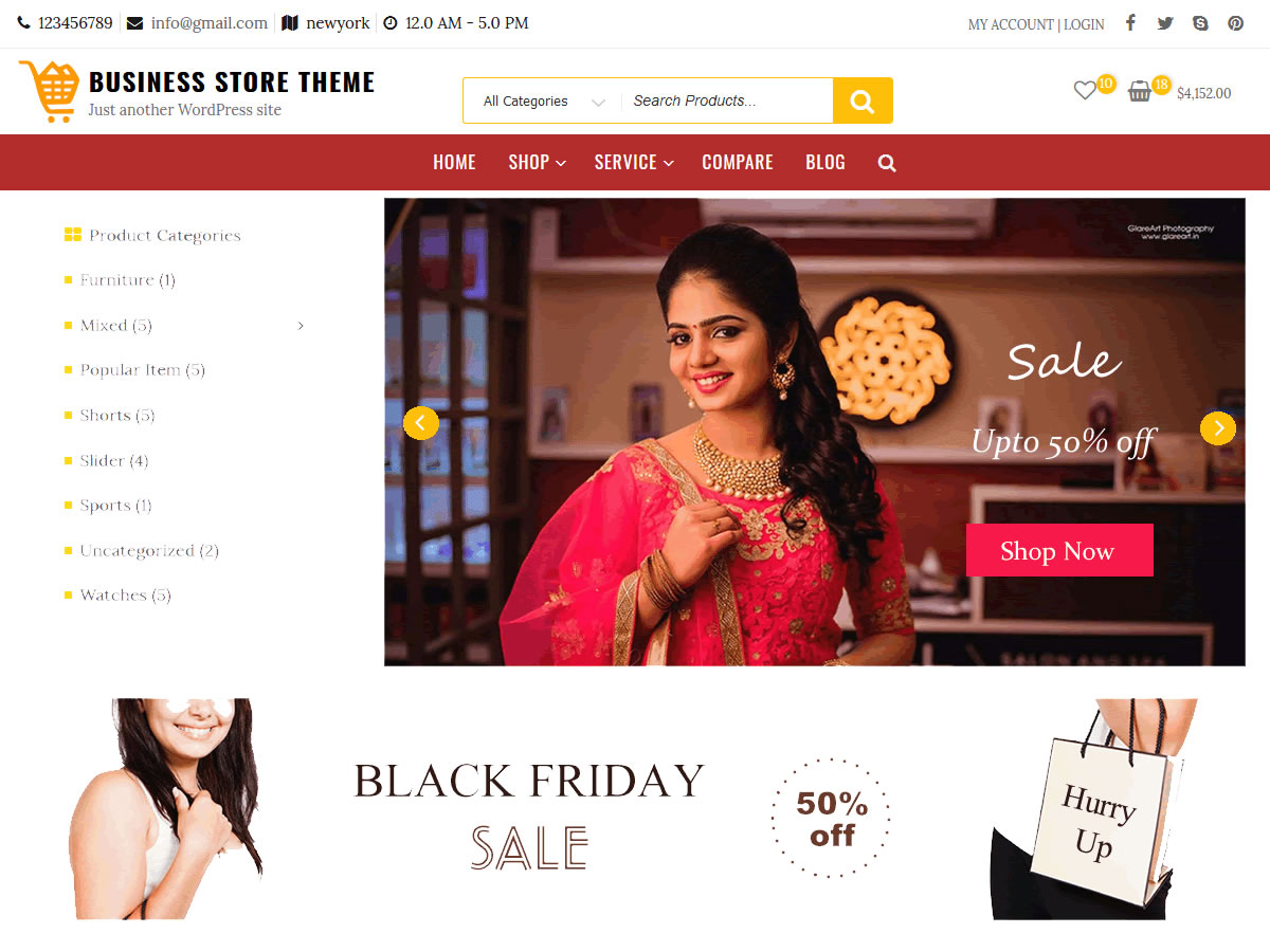 Business Store theme screenshot