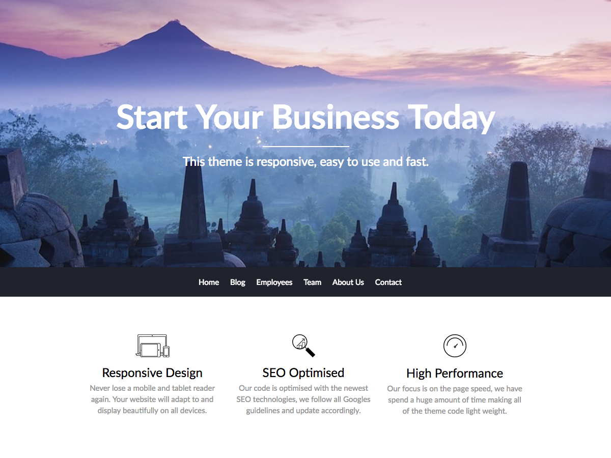 BusinessBuilder theme screenshot