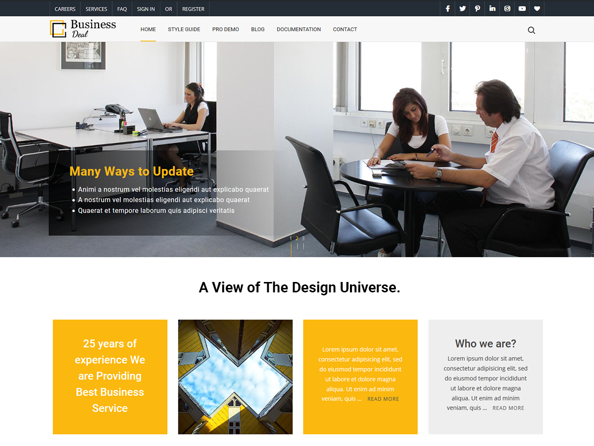 BusinessDeal theme screenshot