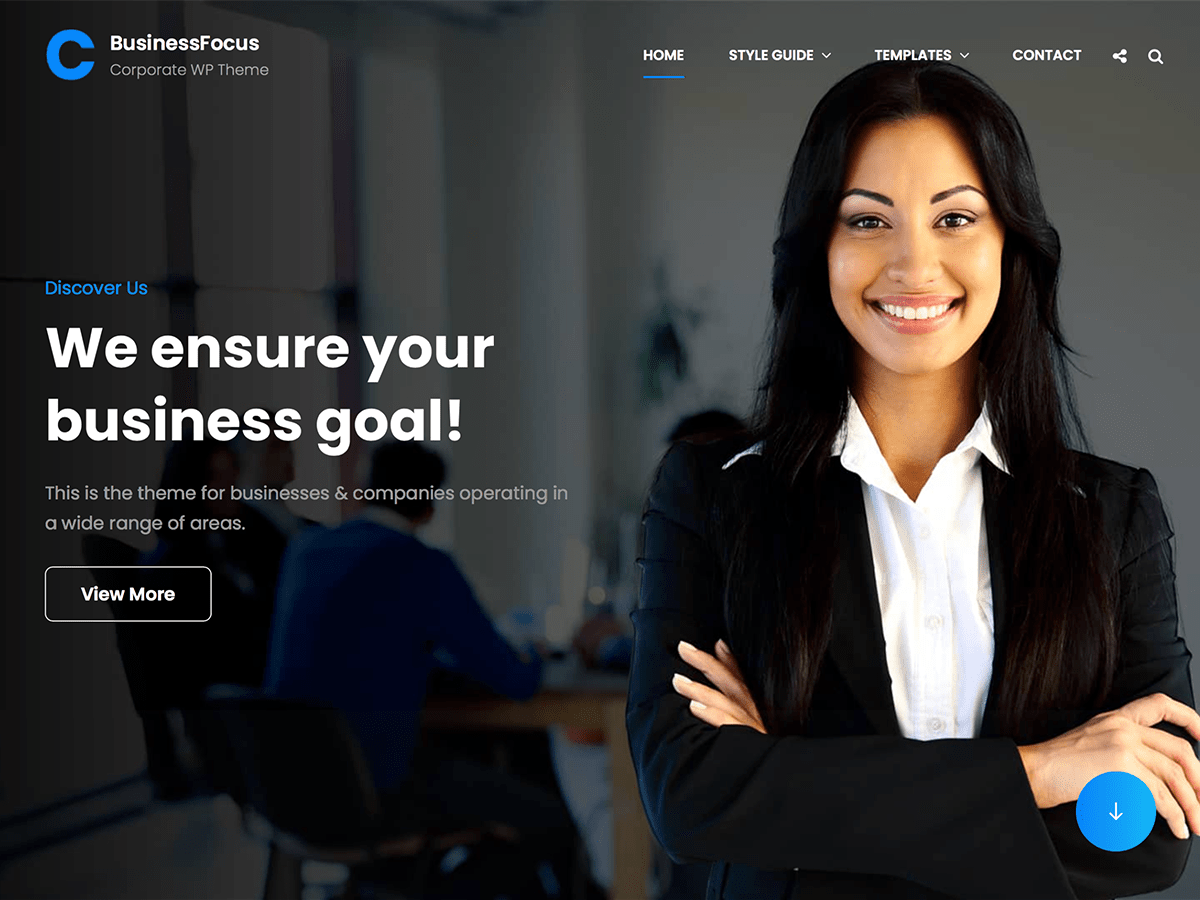 BusinessFocus theme screenshot