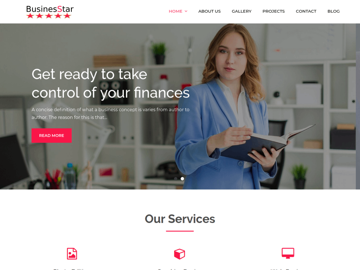 BusinesStar theme screenshot