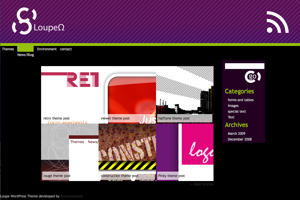 BusinessXpand_loupe theme screenshot