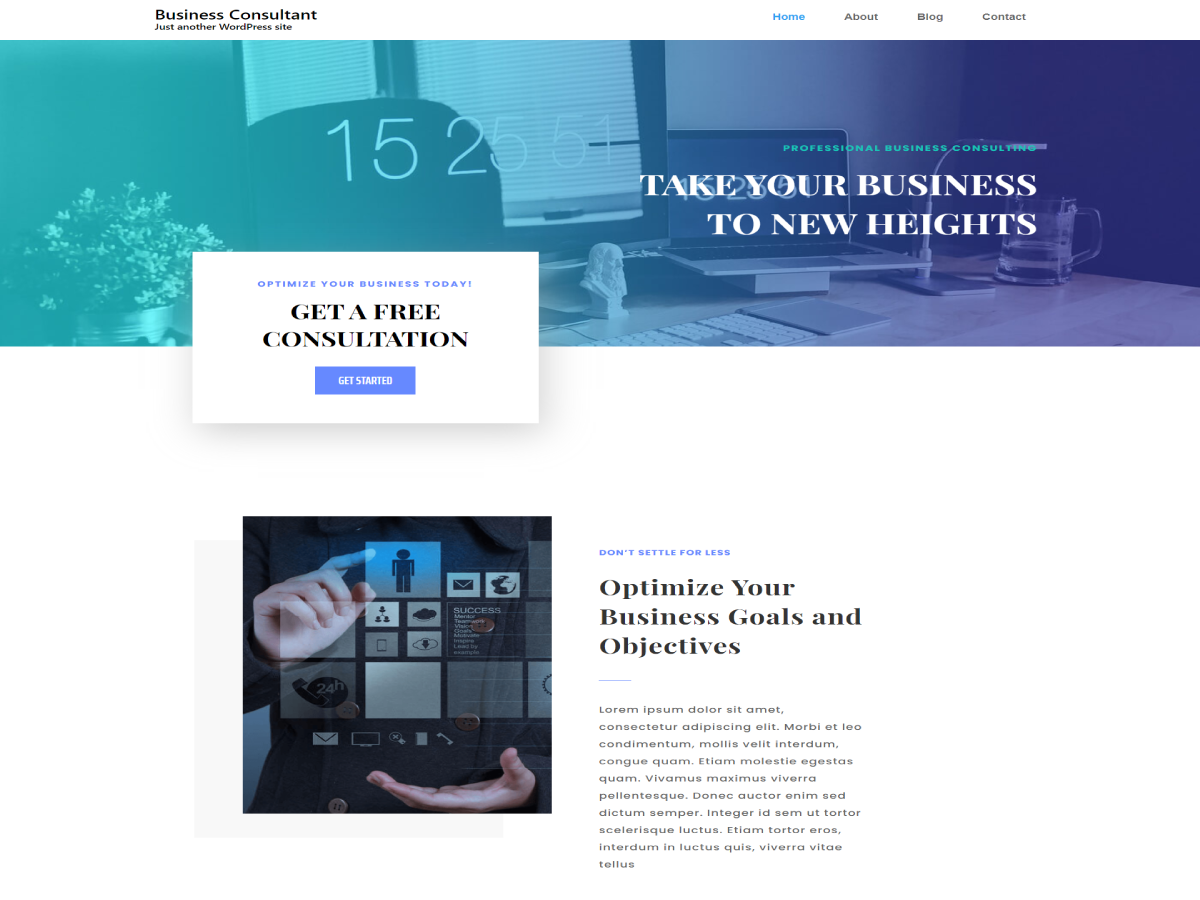 Businest theme screenshot