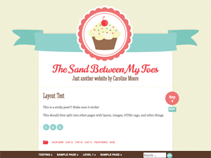 Buttercream theme screenshot