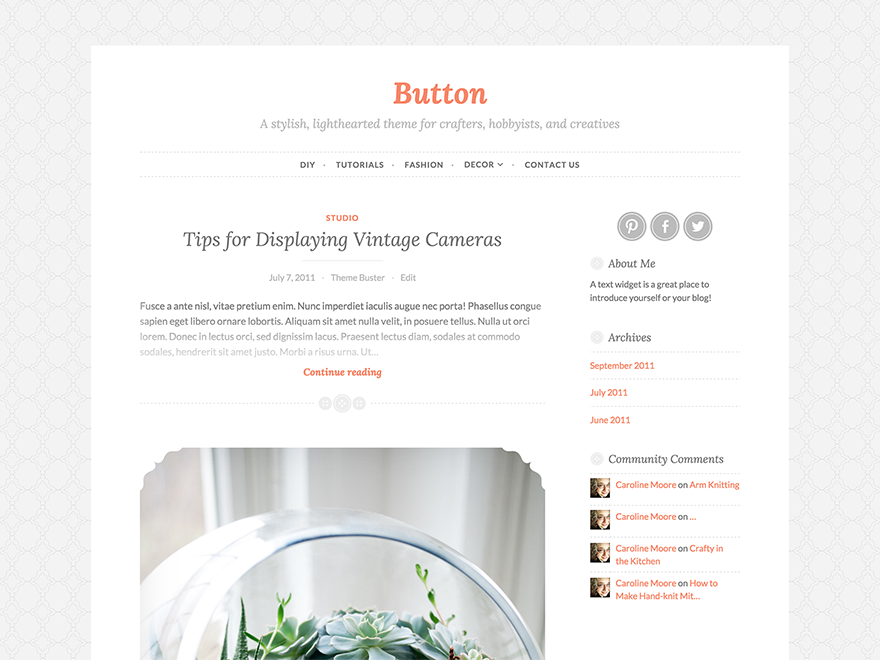 Button theme screenshot
