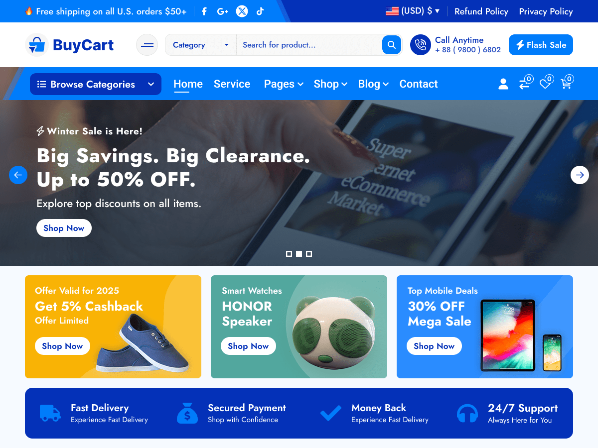 BuyCart theme screenshot