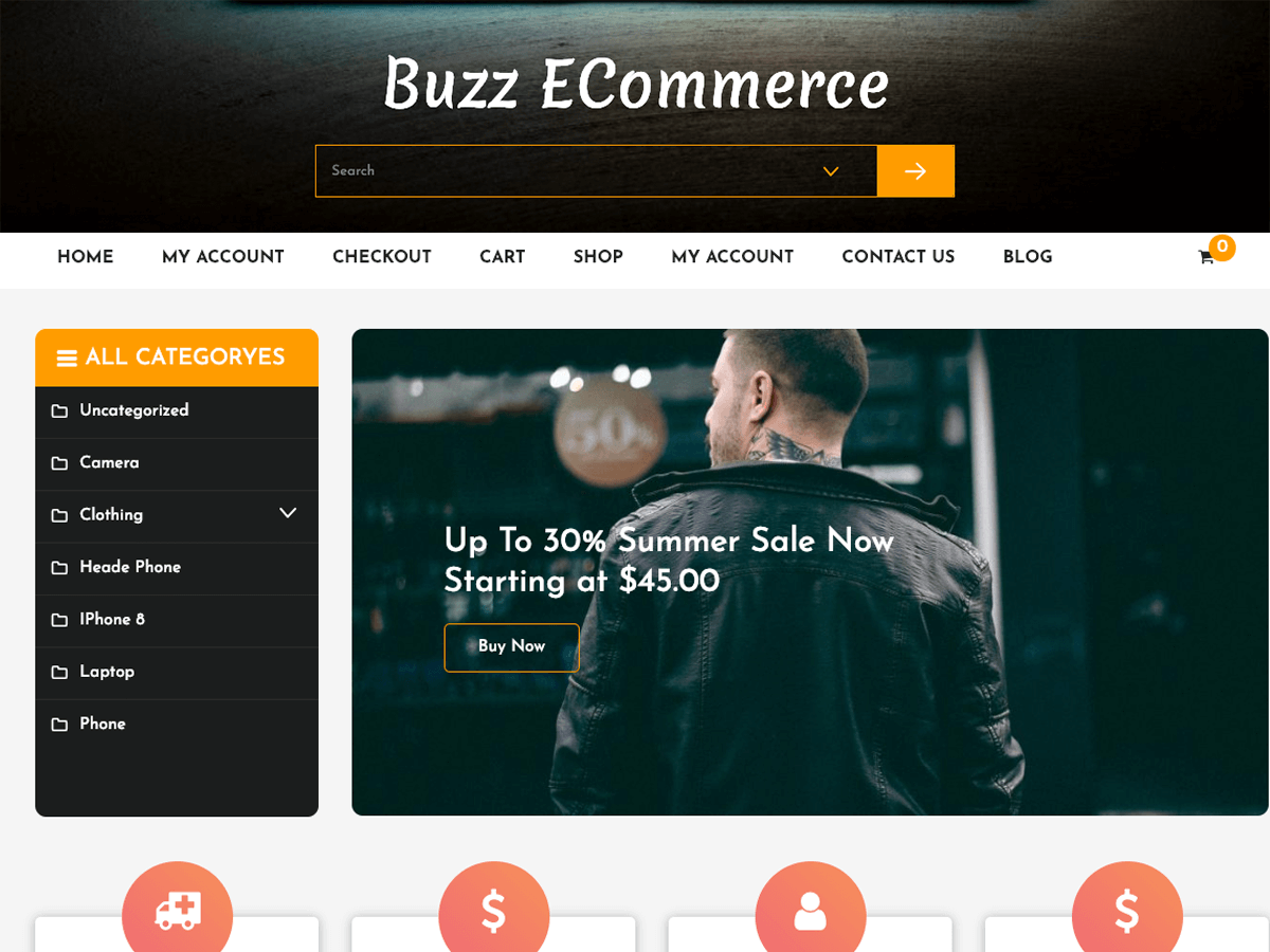 Buzz Ecommerce theme screenshot