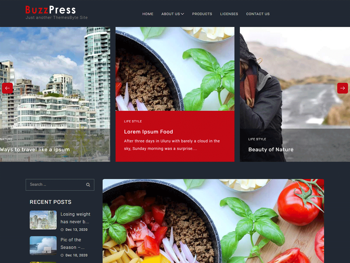 BuzzPress theme screenshot