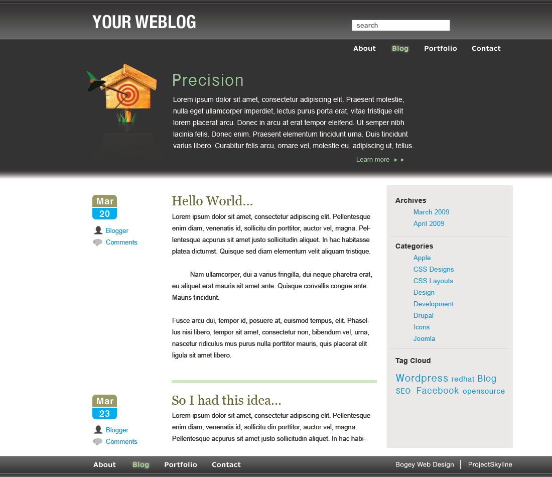 Bwd 2 theme screenshot