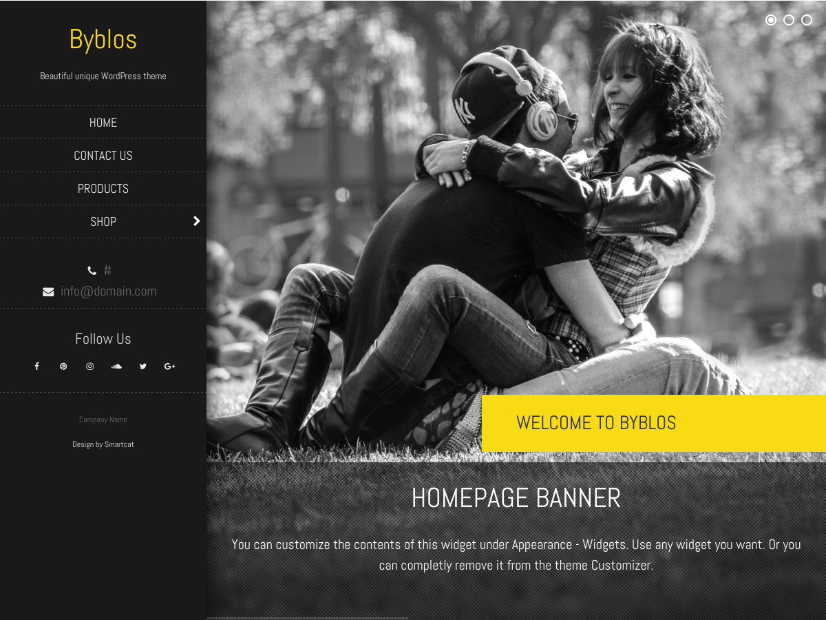 Byblos theme screenshot