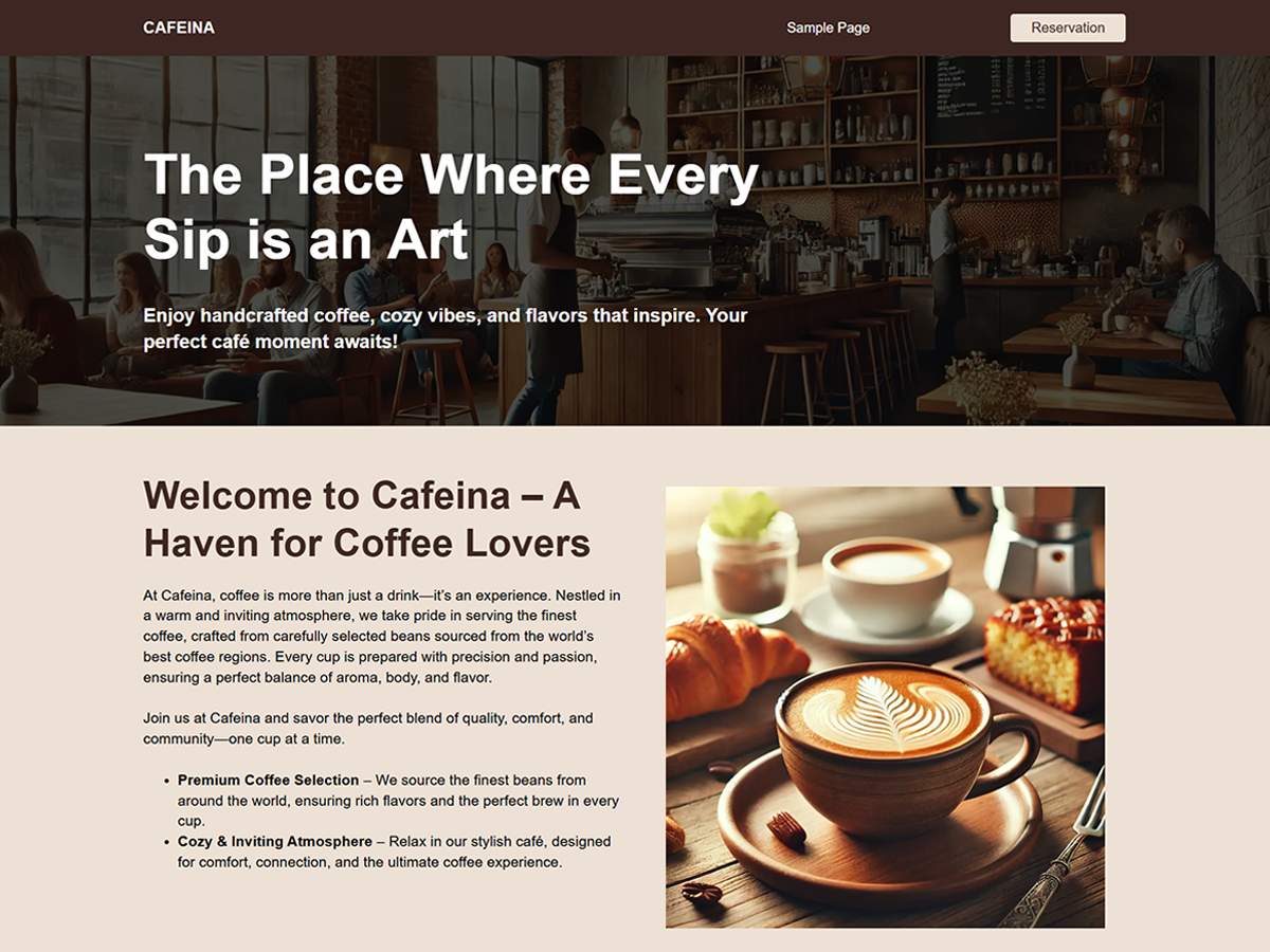 Cafeina theme screenshot