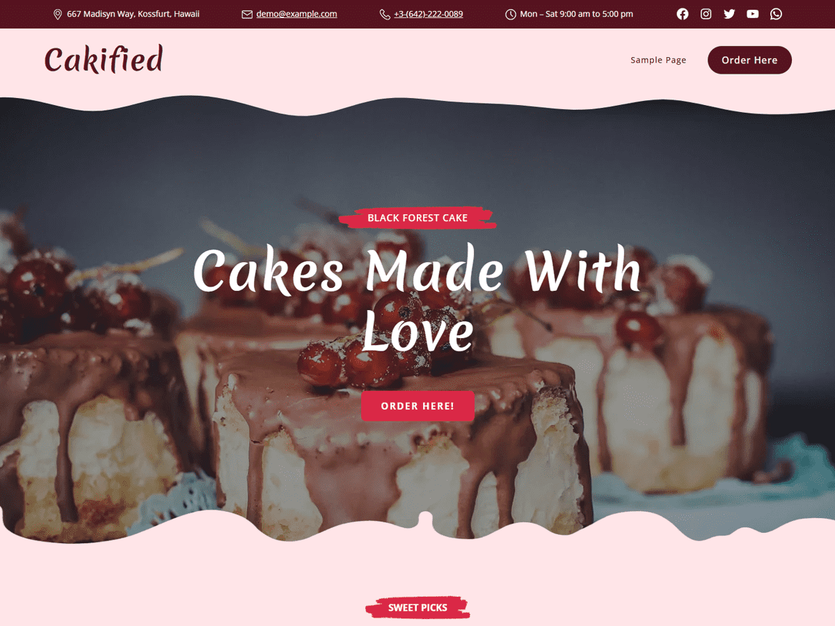 Cakified theme screenshot