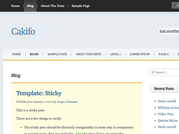 Cakifo theme screenshot