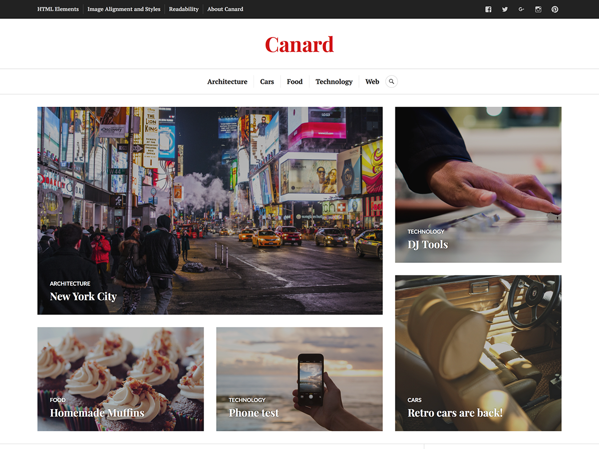 Canard theme screenshot