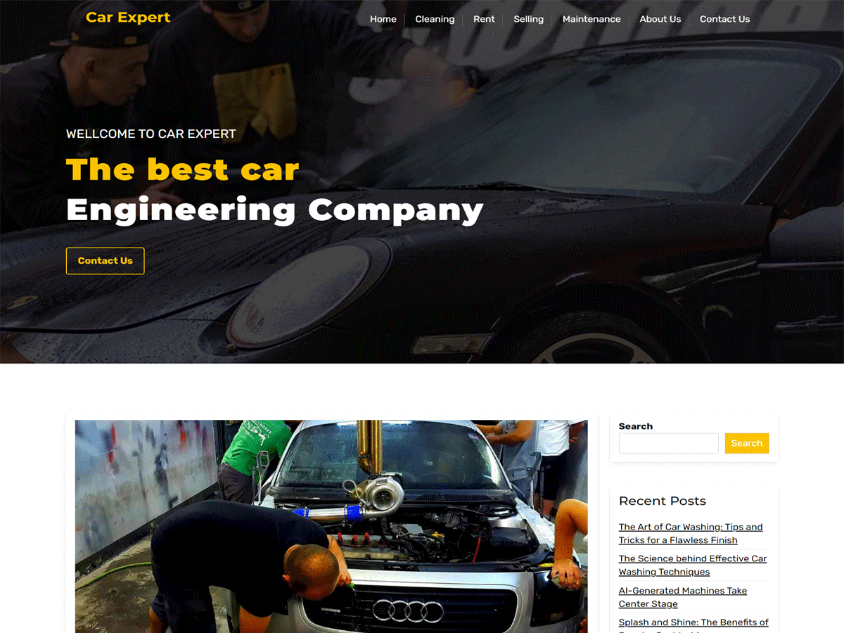 Car Expert theme screenshot