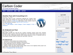 Carbon Coder theme screenshot