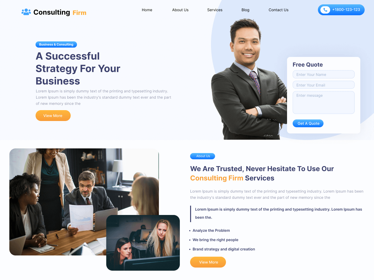 Career Consultant theme screenshot