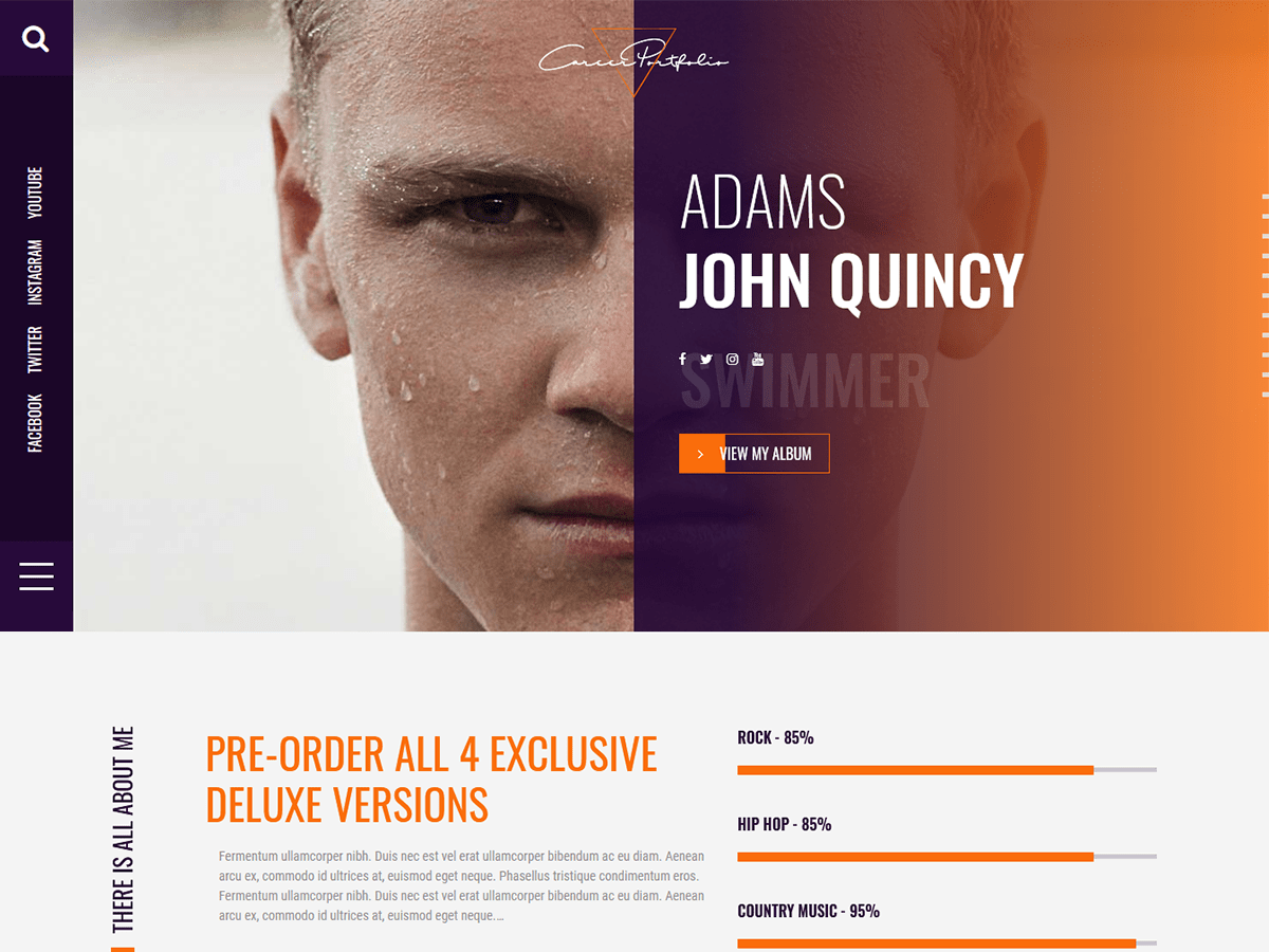 Career Portfolio theme screenshot