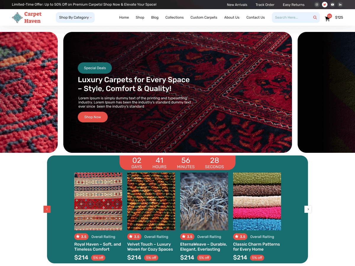 Carpet Store theme screenshot