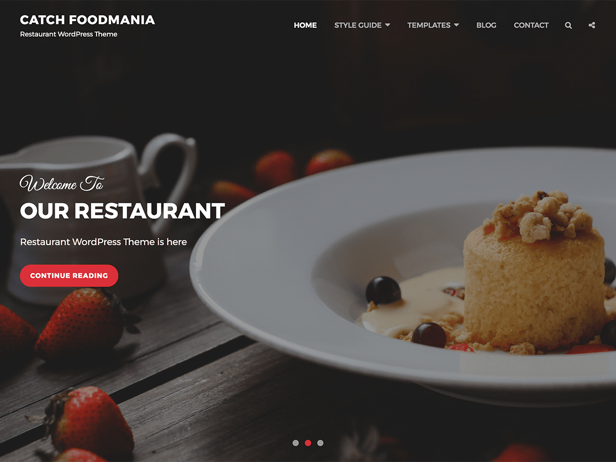 Catch Foodmania theme screenshot