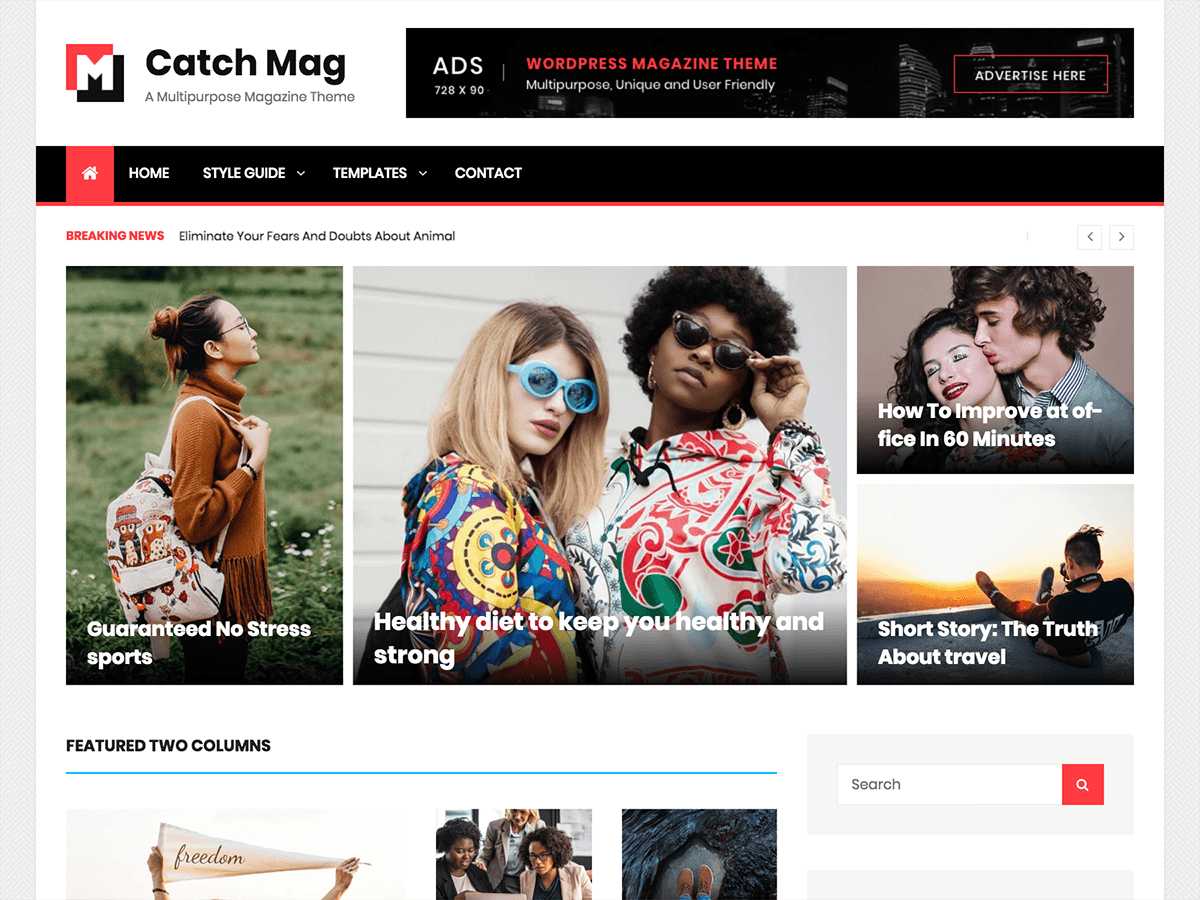 Catch Mag theme screenshot
