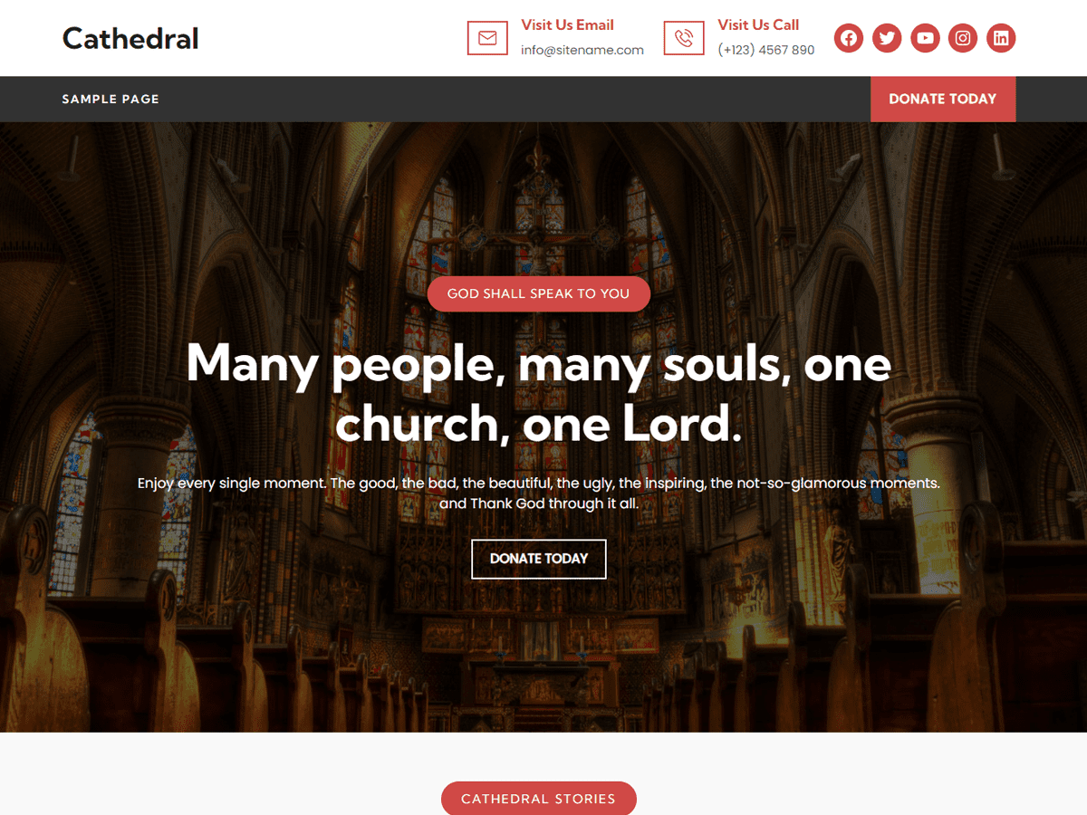 Cathedral theme screenshot