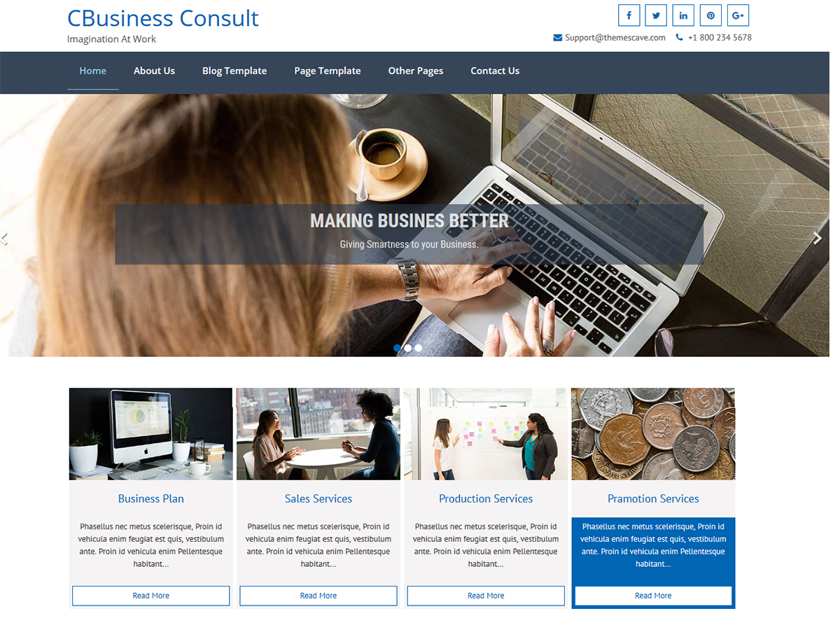 CBusiness Consult Lite theme screenshot