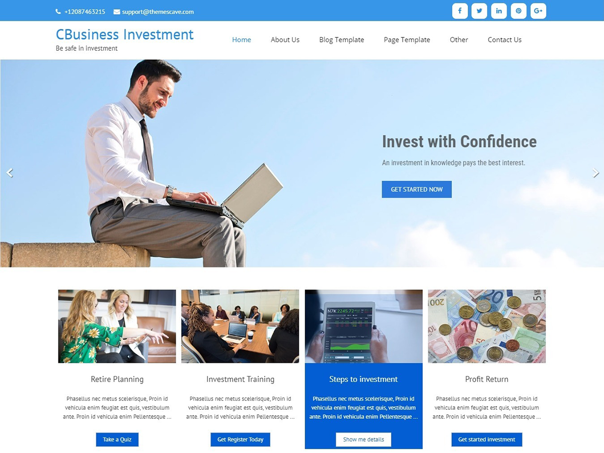 CBusiness Investment theme screenshot